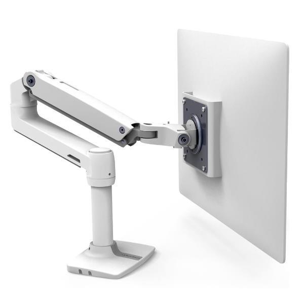Ergotron LX - Kit montaggio (braccio snodato, morsetto per montaggio su scrivania, asta, staffa di prolunga) - per display LCD - Alluminio, acciaio - bianco - dimensione schermo: fino a 34" - desktop